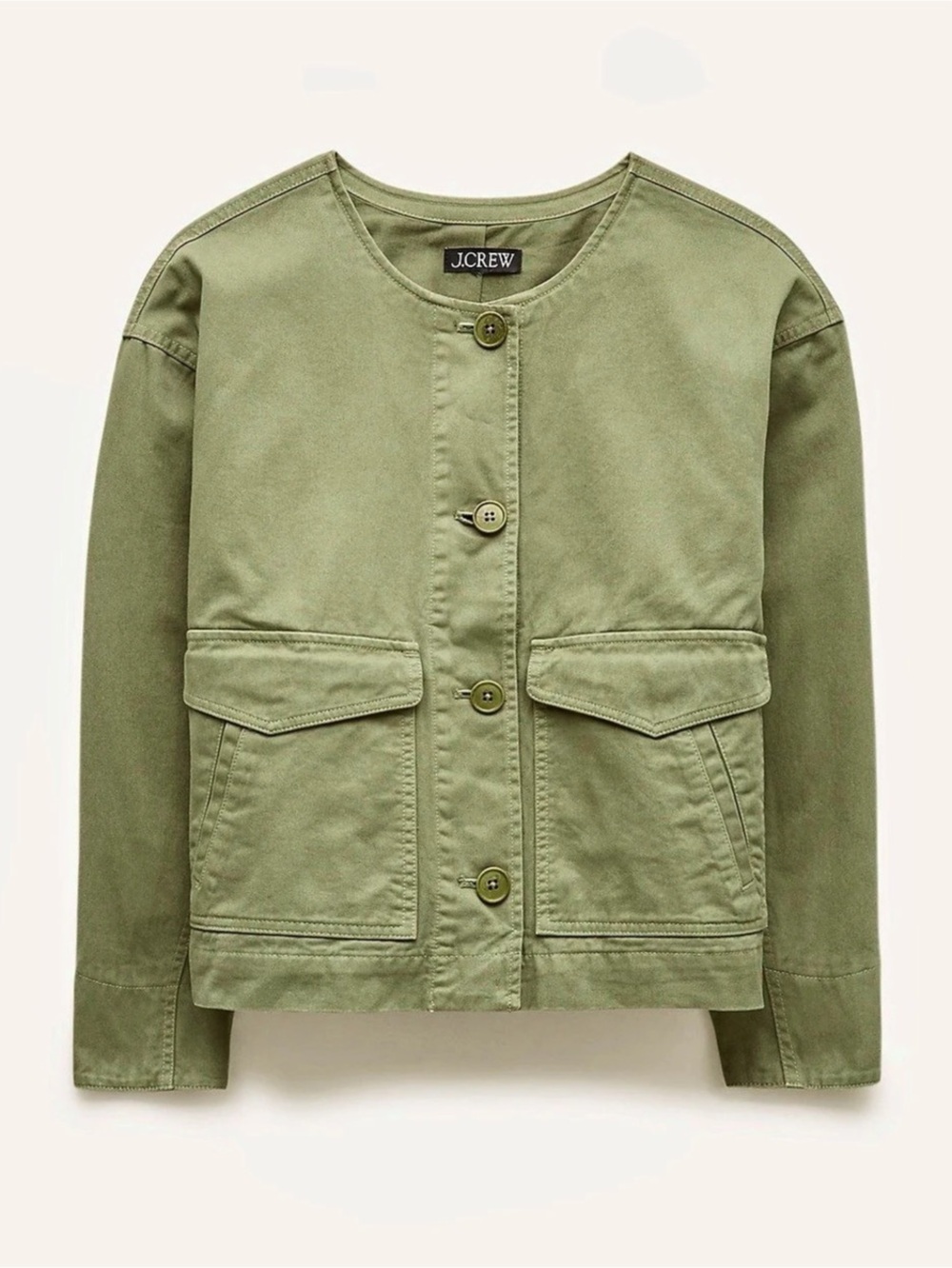 J.Crew Women's Utility Jacket in Green Like New